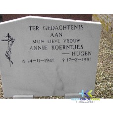 Grafstenen kerkhof Herwen Coll. HKR (71) A.Koerentjes-Hugen